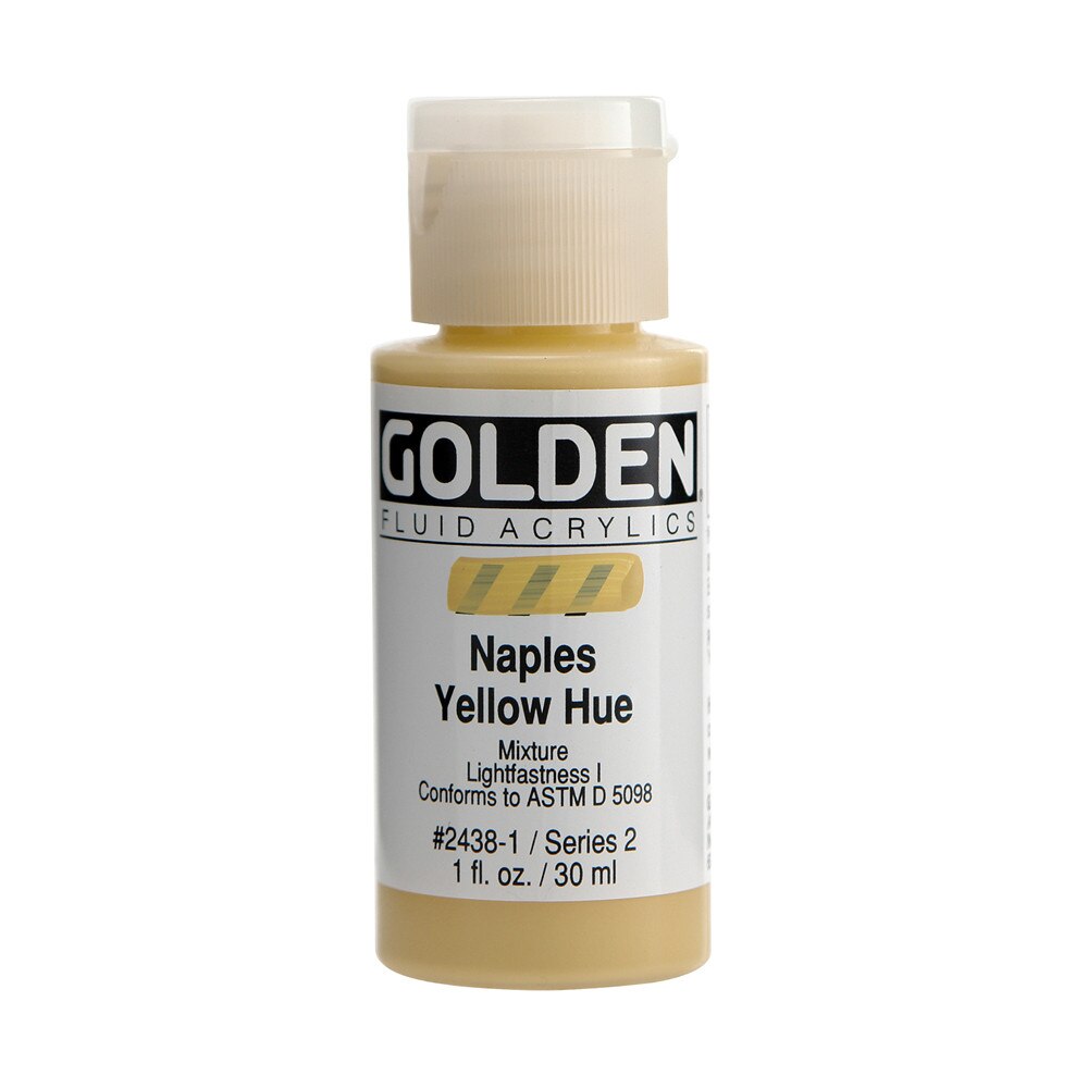 Golden Fluid Acrylic Bottle – Naples Yellow Hue